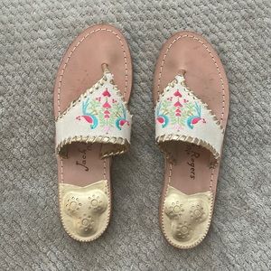 Jack Rogers Sandals with Gold Detail